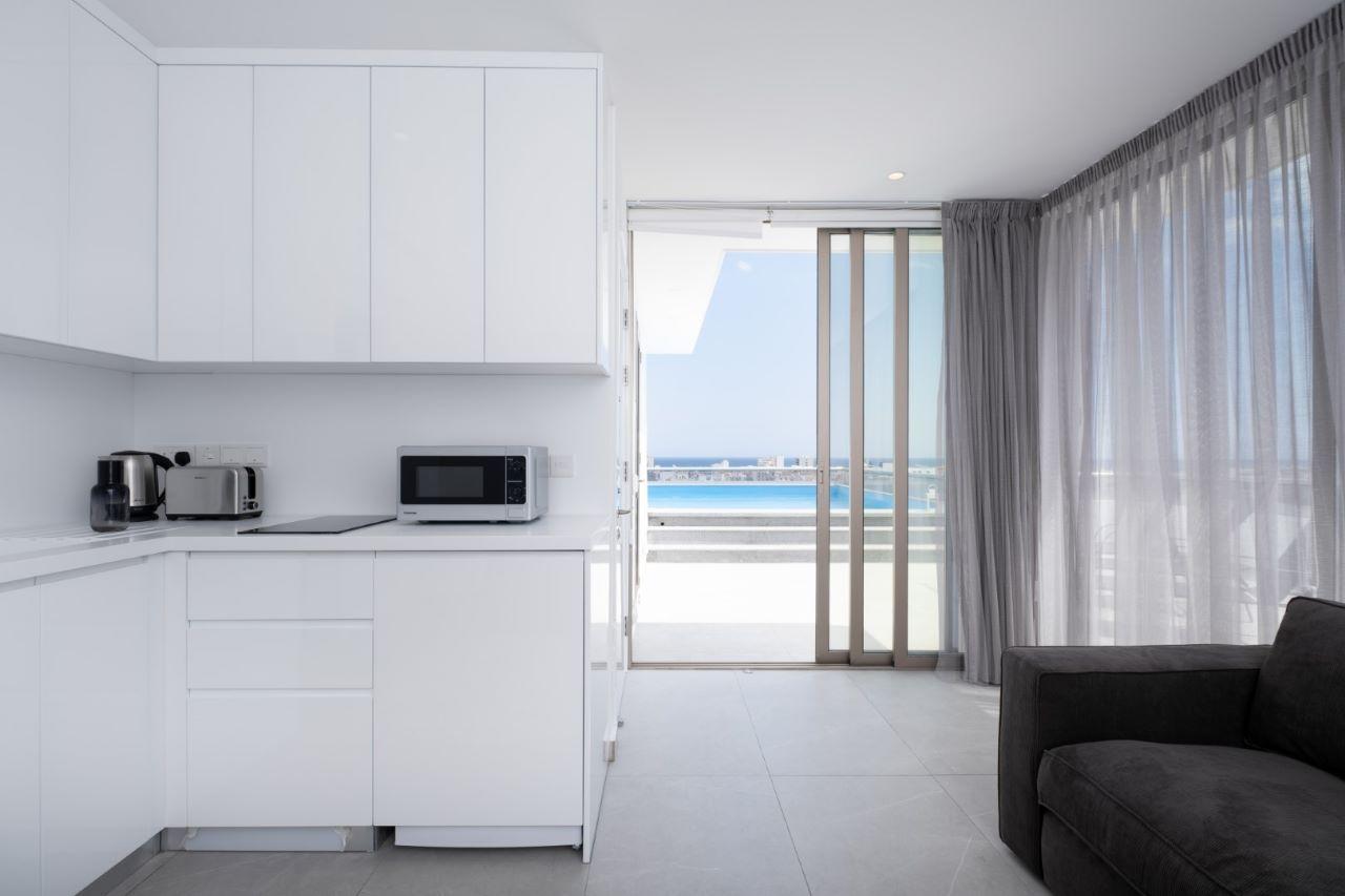 New 6-bedroom penthouse for rent in Town Center Larnaca, Cyprus. - Object № 150079: https://dom.com.cy/en/catalog/rent/150079/ (dom.com.cy)