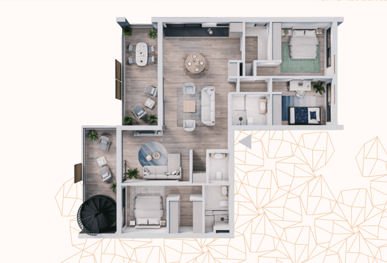 New 3-bedroom apartment in Limassol № 152991: https://dom.com.cy/en/catalog/sale/152991/ (dom.com.cy)