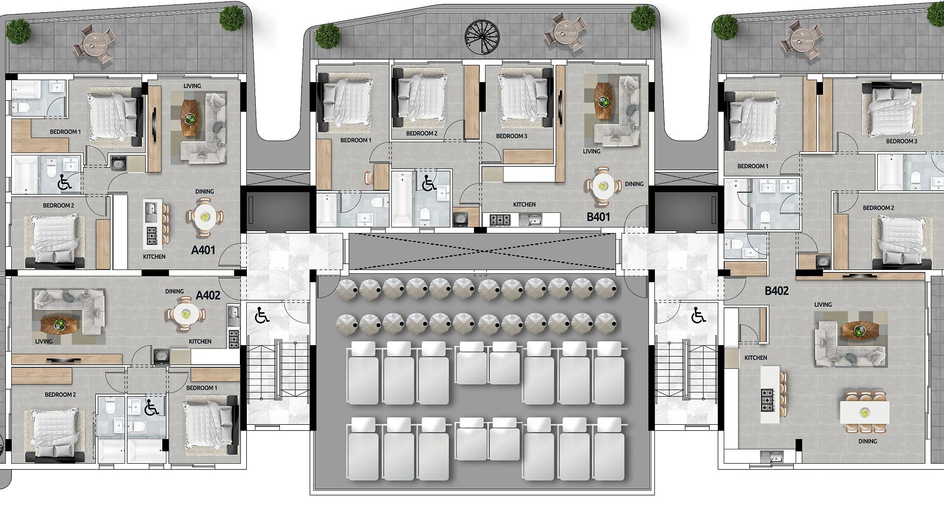 New 1-bedroom flat in Larnaca № 153258: https://dom.com.cy/en/catalog/sale/153258/ (dom.com.cy)