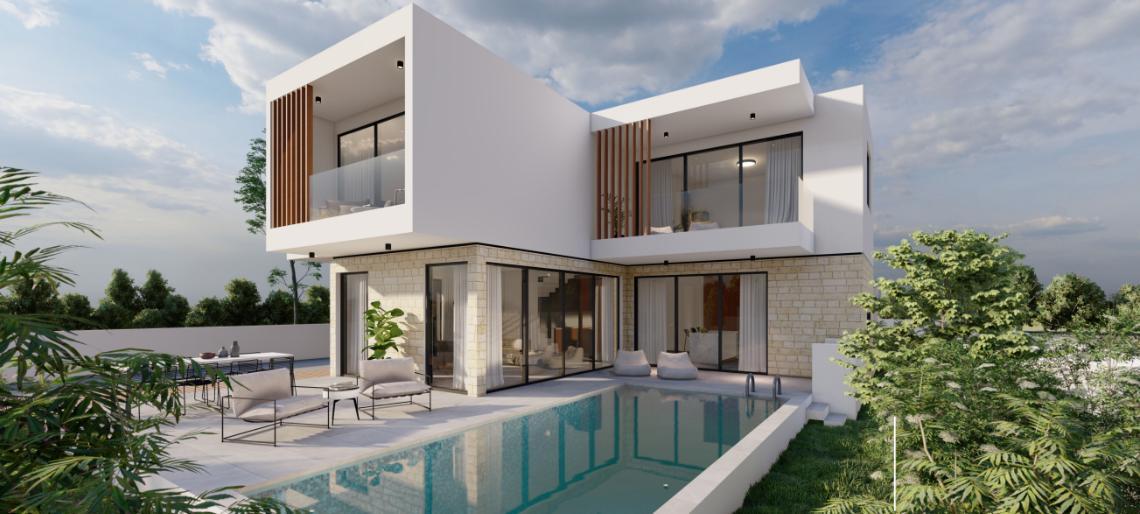 New 4-bedroom villa in Paphos № 136800: https://dom.com.cy/en/catalog/sale/136800/ (dom.com.cy)