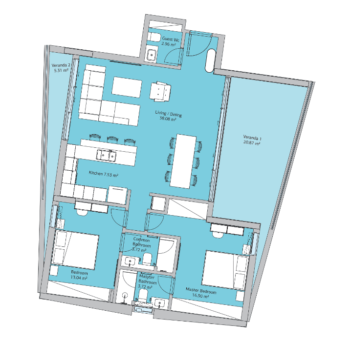 New 1-bedroom flat in Limassol № 136824: https://dom.com.cy/en/catalog/sale/136824/ (dom.com.cy)