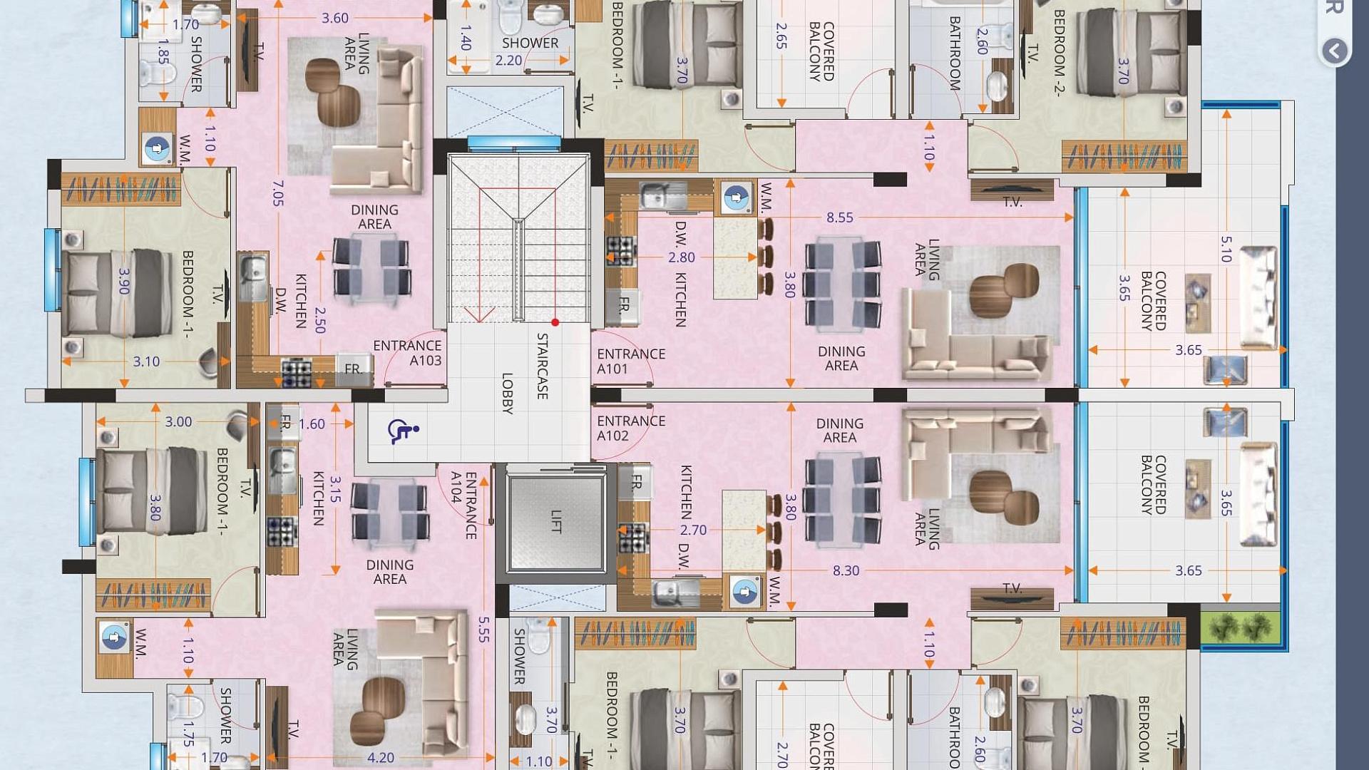 New 1-bedroom flat in Larnaca № 153580: https://dom.com.cy/en/catalog/sale/153580/ (dom.com.cy)