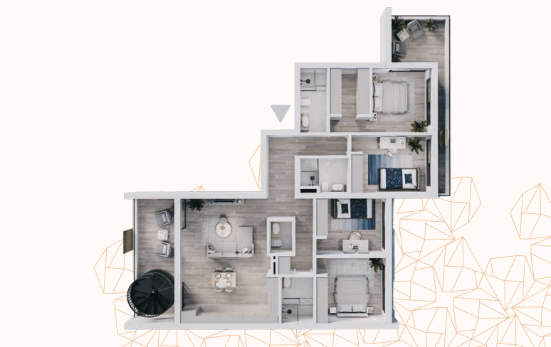 New 4-bedroom apartment in Limassol № 152990: https://dom.com.cy/en/catalog/sale/152990/ (dom.com.cy)