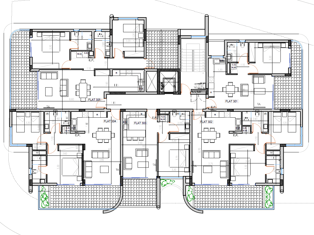 New 2-bedroom flat in Larnaca № 153935: https://dom.com.cy/en/catalog/sale/153935/ (dom.com.cy)