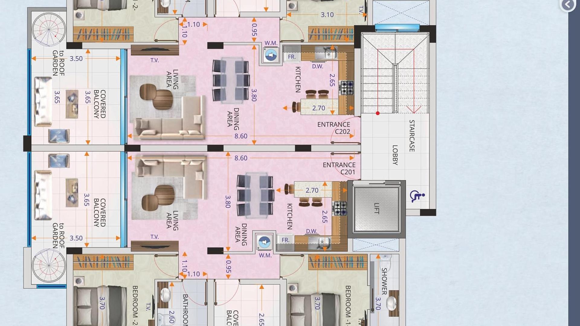 New 4-bedroom penthouse in Larnaca № 153599: https://dom.com.cy/en/catalog/sale/153599/ (dom.com.cy)