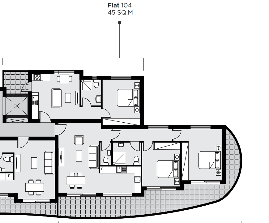 New 2-bedroom flat in Larnaca № 153902: https://dom.com.cy/en/catalog/sale/153902/ (dom.com.cy)