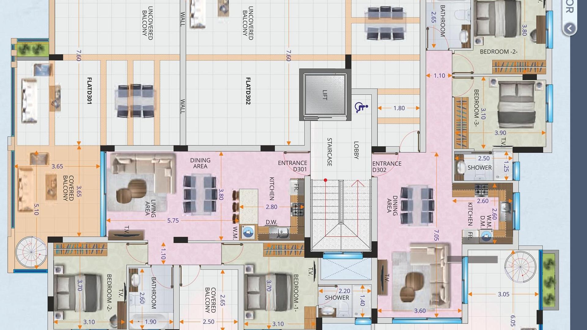 New 4-bedroom penthouse in Larnaca № 153607: https://dom.com.cy/en/catalog/sale/153607/ (dom.com.cy)