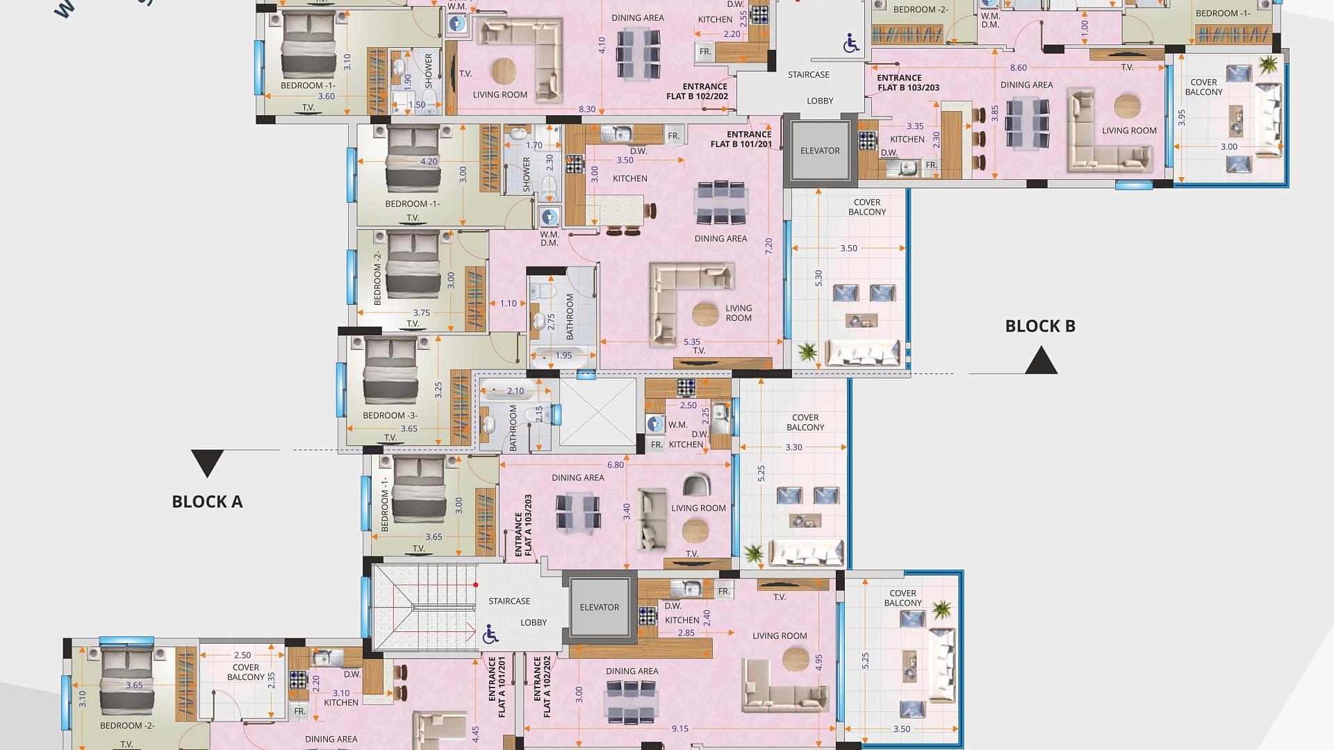 New 3-bedroom flat in Larnaca № 153608: https://dom.com.cy/en/catalog/sale/153608/ (dom.com.cy)