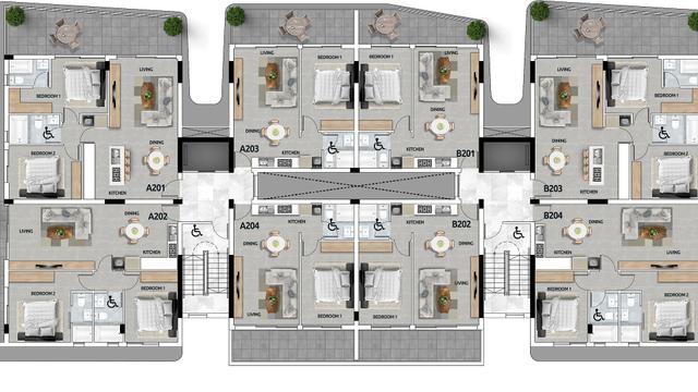 New 1-bedroom flat in Larnaca № 153258: https://dom.com.cy/en/catalog/sale/153258/ (dom.com.cy)