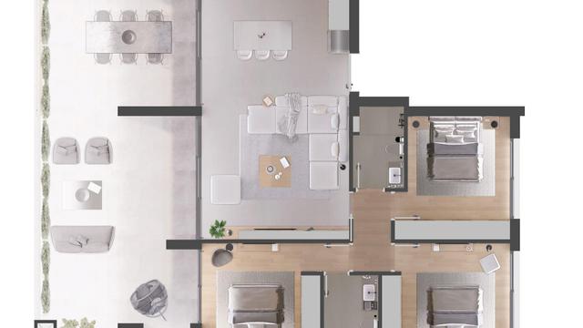 New 3-bedroom apartment in Limassol № 152926: https://dom.com.cy/en/catalog/sale/152926/ (dom.com.cy)