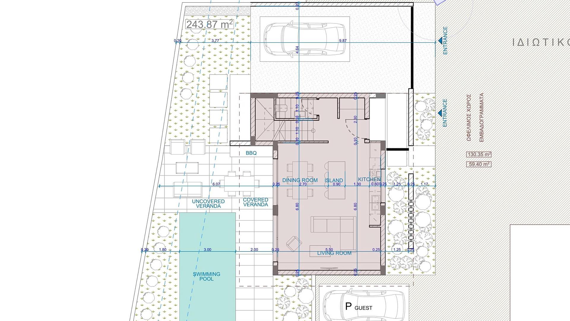 New 3-bedroom house in Famagusta № 147535: https://dom.com.cy/en/catalog/sale/147535/ (dom.com.cy)