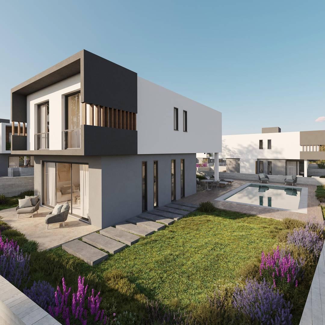 New 3-bedroom house in Paphos № 153122: https://dom.com.cy/en/catalog/sale/153122/ (dom.com.cy)
