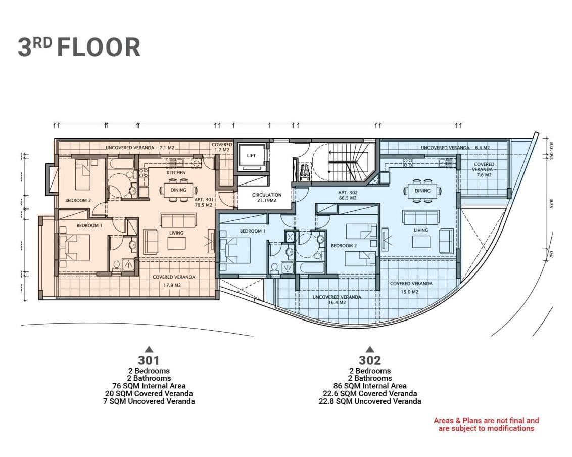 New 2-bedroom flat in Larnaca № 149461: https://dom.com.cy/en/catalog/sale/149461/ (dom.com.cy)